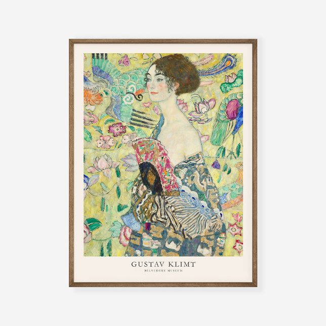Gustav Klimt Lady with Fan Art Exhibition Poster (Creator Uploaded)