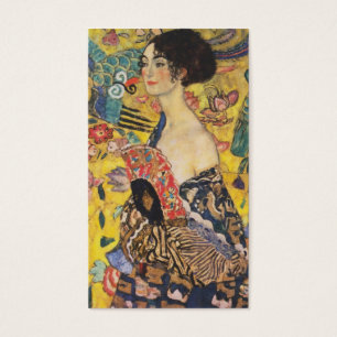 Gustav Klimt Lady With Fan Art Nouveau Painting
