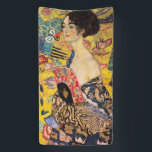 Gustav Klimt - Lady with Fan Banner<br><div class="desc">Lady with Fan - Gustav Klimt,  Oil on Canvas,  1917-1918</div>
