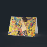 Gustav Klimt Lady With Fan Card<br><div class="desc">Gustav Klimt Lady With Fan</div>