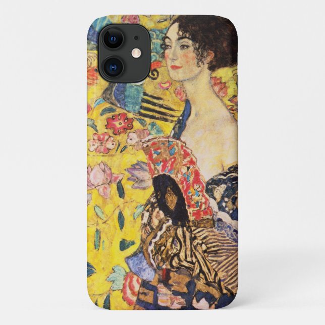 Gustav Klimt Lady With Fan Case-Mate iPhone Case (Back)