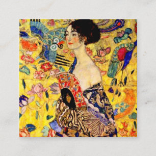 Gustav Klimt Lady with Fan Enclosure Card