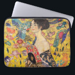 Gustav Klimt - Lady with Fan Laptop Sleeve<br><div class="desc">Lady with Fan - Gustav Klimt,  Oil on Canvas,  1917-1918</div>