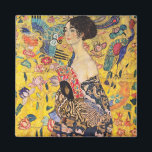 Gustav Klimt - Lady with Fan Magnet<br><div class="desc">Lady with Fan - Gustav Klimt,  Oil on Canvas,  1917-1918</div>