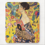 Gustav Klimt Lady With Fan Mouse Pad<br><div class="desc">Gustav Klimt Lady With Fan</div>