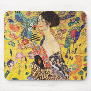 Gustav Klimt Lady With Fan Mouse Pad