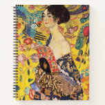 Gustav Klimt Lady With Fan Notebook<br><div class="desc">Gustav Klimt Lady With Fan</div>