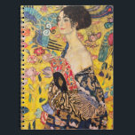Gustav Klimt - Lady with Fan Notebook<br><div class="desc">Lady with Fan - Gustav Klimt,  Oil on Canvas,  1917-1918</div>