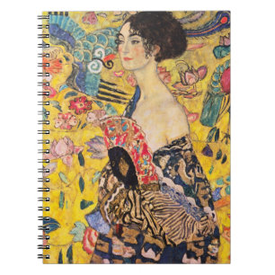 Gustav Klimt - Lady with Fan Notebook