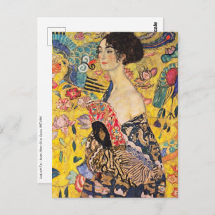 Gustav Klimt - Lady with Fan Postcard