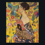 Gustav Klimt - Lady With Fan Poster<br><div class="desc">Gustav Klimt - Lady With Fan 1918</div>