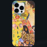 Gustav Klimt Lady With Fan vintage art nouveau Case-Mate iPhone 14 Pro Max Case<br><div class="desc">Gustav Klimt Lady With Fan vintage art nouveau</div>