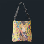 Gustav Klimt Lady With Fan vintage art nouveau Crossbody Bag<br><div class="desc">Gustav Klimt Lady With Fan vintage art nouveau</div>
