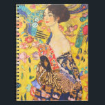 Gustav Klimt Lady With Fan vintage art nouveau Notebook<br><div class="desc">Gustav Klimt Lady With Fan vintage art nouveau</div>