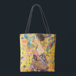 Gustav Klimt Lady With Fan vintage art nouveau Tote Bag<br><div class="desc">Gustav Klimt Lady With Fan vintage art nouveau</div>