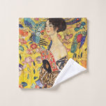 Gustav Klimt Lady With Fan Wash Cloth<br><div class="desc">Gustav Klimt Lady With Fan</div>
