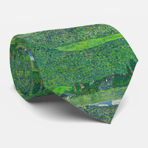 Gustav Klimt ,  “ Litzlberg on Lake Attersee ” Tie