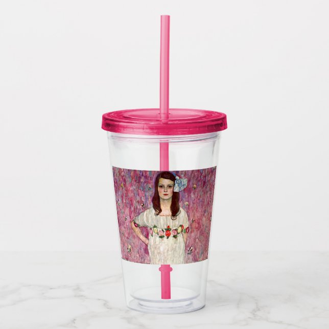Gustav Klimt Mada Primavesi Acrylic Tumbler (Front)