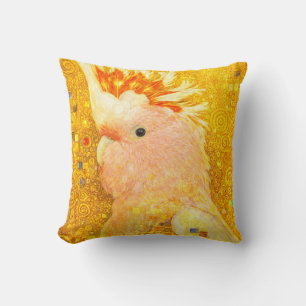 Gustav Klimt Major Mitchell Cockatoo Cushion