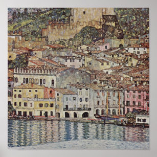 Gustav Klimt - Malcesine Lake Garda Italy Poster