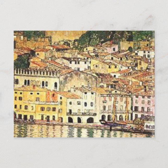 Gustav Klimt - Malcesine on Lake Garda Postcard (Front)