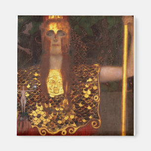 Gustav Klimt - Minerva Or Pallas Athena Magnet