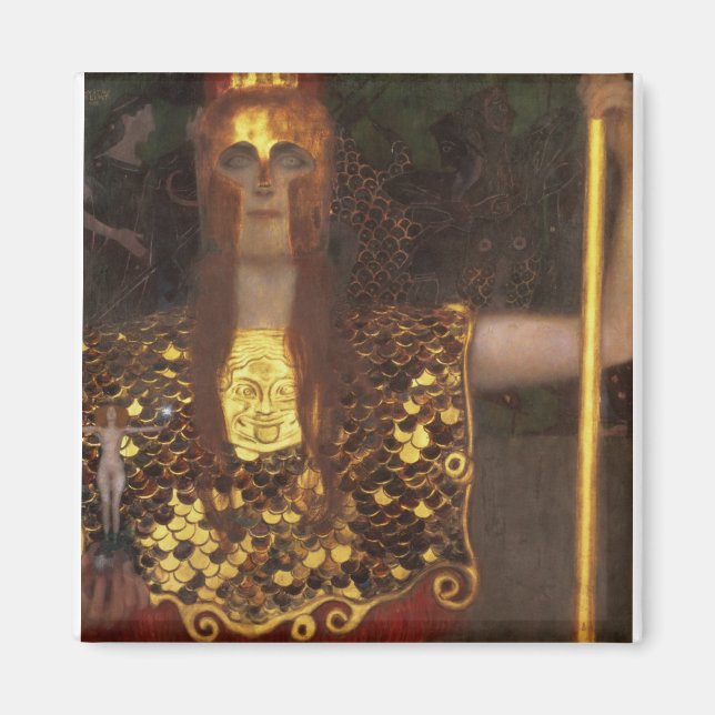 Gustav Klimt - Minerva Or Pallas Athena Magnet (Front)