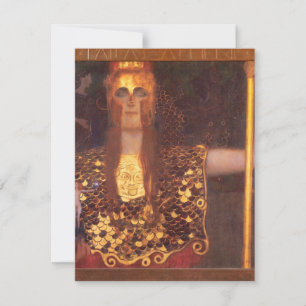 Gustav Klimt Minerva Pallas Athena Invitations