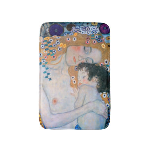 Gustav Klimt - Mother and Child Bath Mat