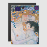Gustav Klimt - Mother and Child Magnetic Card