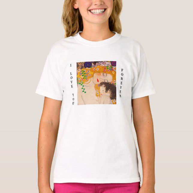 Gustav Klimt - Mother and Child  T-Shirt (Front)