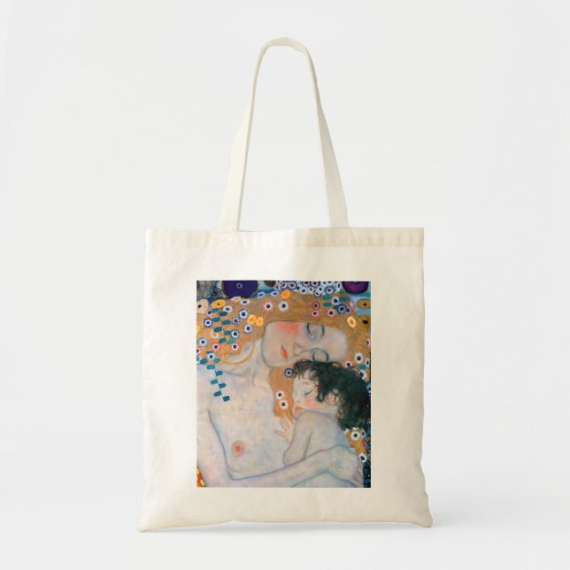 Gustav Klimt - Mother and Child Tote Bag (Front)