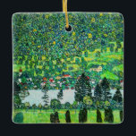 Gustav Klimt - Mountain Slope at Unterach Ceramic Ornament<br><div class="desc">Mountain Slope at Unterach / Slope in a Forest on Attersee Lake - Gustav Klimt,  Oil on Canvas,  1916</div>