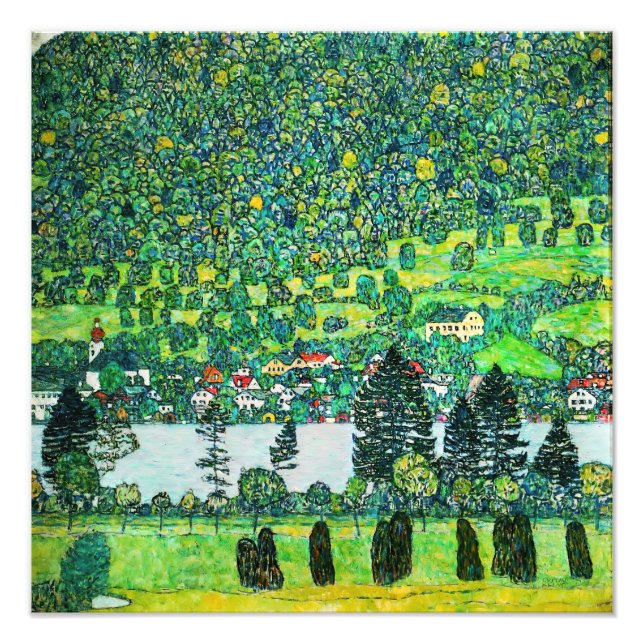 Gustav Klimt - Mountain Slope at Unterach Photo Print (Front)
