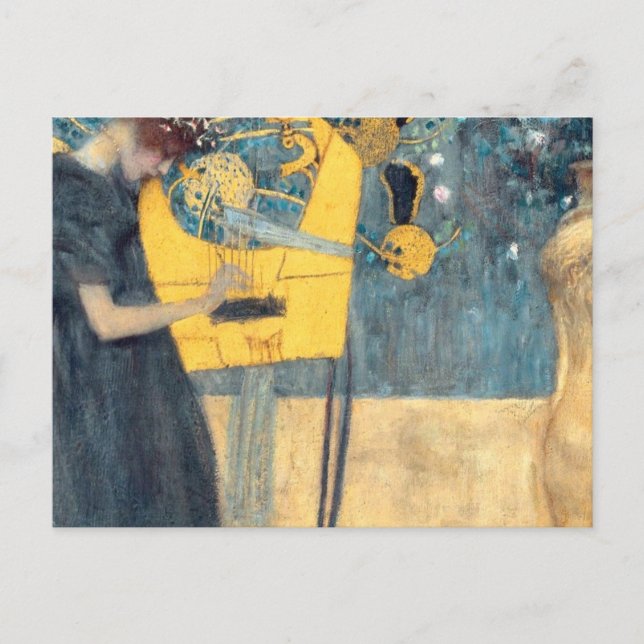 Gustav Klimt Music Postcard (Front)
