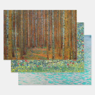 Gustav Klimt - Nature/Landscape Selection Wrapping Paper Sheet