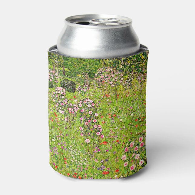 Gustav Klimt Orchard with Roses Can Cooler (Can Front)