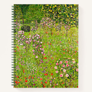 Gustav Klimt Orchard with Roses Notebook