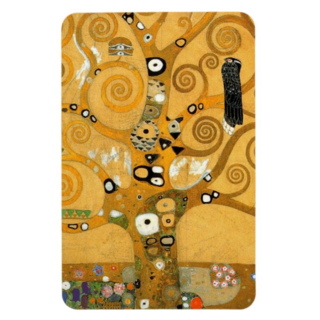 Gustav Klimt Owl In A Tree Magnet (Vertical)