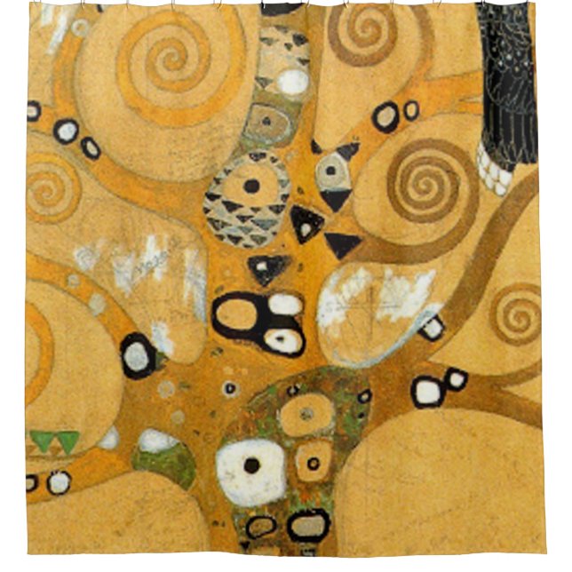 Gustav Klimt Owl In A Tree Shower Curtain (Front)