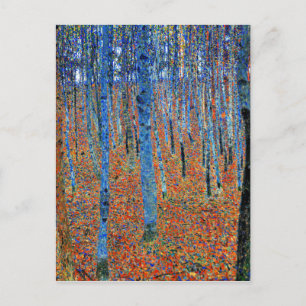 Gustav Klimt painting, Beech Grove I Postcard