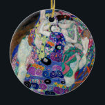 Gustav Klimt Painting The Virgin Ceramic Tree Decoration<br><div class="desc">Gustav Klimt's The Virgin (1913)</div>