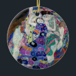 Gustav Klimt Painting The Virgin Ceramic Tree Decoration<br><div class="desc">Gustav Klimt's The Virgin (1913)</div>