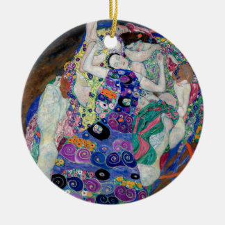 Gustav Klimt Painting The Virgin Ceramic Tree Decoration