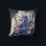 Gustav Klimt Painting The Virgin Cushion<br><div class="desc">Gustav Klimt's The Virgin (1913)</div>