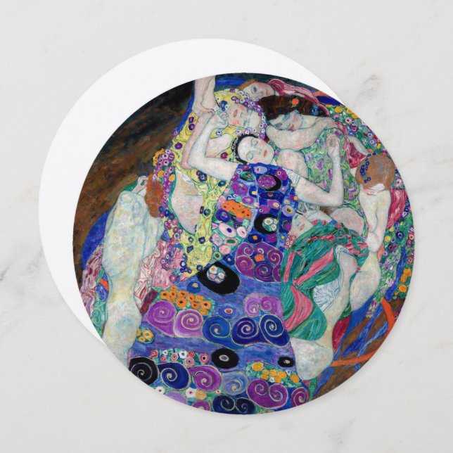 Gustav Klimt Painting The Virgin Invitation (Front/Back)