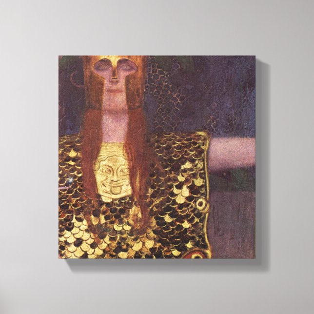 Gustav Klimt - Pallas Athena Canvas Print (Front)