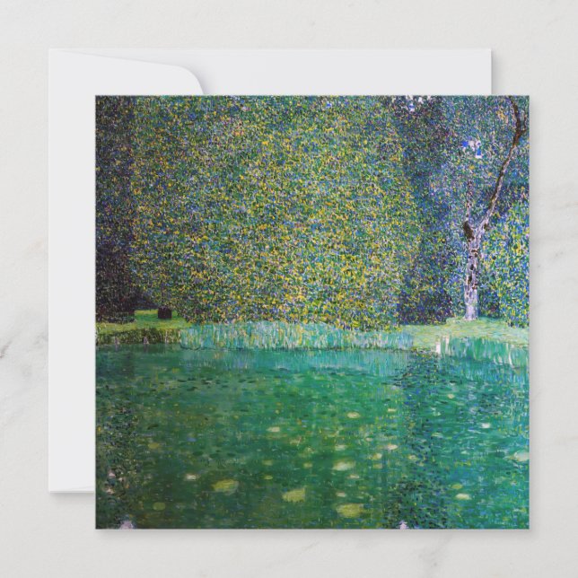 Gustav Klimt - Park of Schloss Kammer am Attersee Invitation (Front)