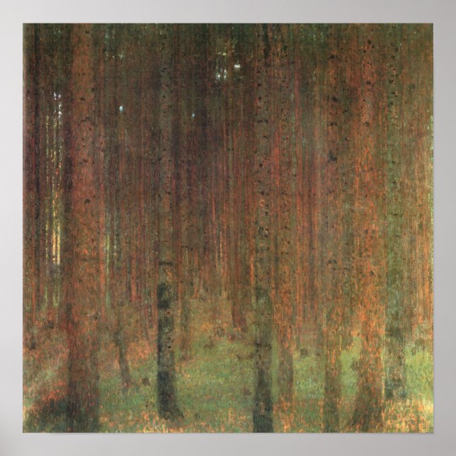 Gustav Klimt - Pine Trees, 1902 Poster (Front)