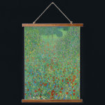 Gustav Klimt - Poppy Field Hanging Tapestry<br><div class="desc">Poppy Field / Field of Poppies - Gustav Klimt,  Oil on Canvas,  1907</div>
